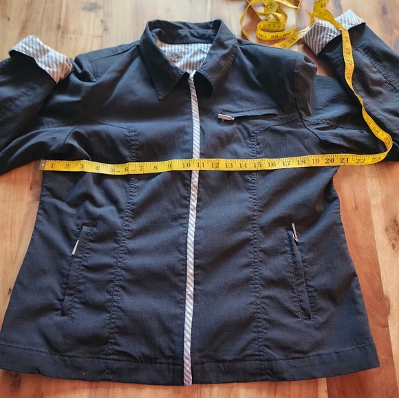 Coeur et emotions navy blue  long sleeves lightweight lined zip jacket, 13 - Picture 9 of 10